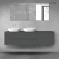Oltens Vernal zestaw mebli łazienkowych 180 cm z blatem grafit mat 68594400