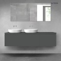 Oltens Vernal zestaw mebli łazienkowych 180 cm z blatem grafit mat 68596400