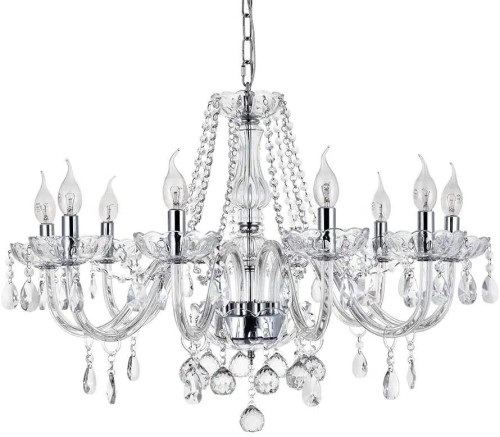 LAMPA 300750 KRYSZTAŁOWA 8-RAMIENNA