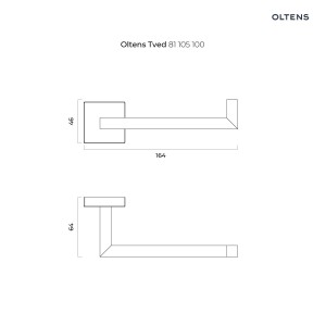 Oltens Tved uchwyt na papier toaletowy grafit 81105400