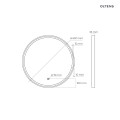 Oltens Nordlis lustro 60 cm okrągłe z oświetleniem LED i systemem Klarglas  64100800