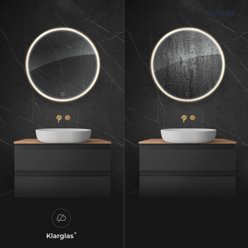 Oltens Nordlis lustro 80 cm okrągłe z oświetleniem LED i systemem Klarglas  64109800