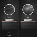 Oltens Nordlis lustro 60 cm okrągłe z oświetleniem LED i systemem Klarglas  64108000