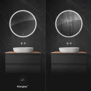 Oltens Nordlis lustro 60 cm okrągłe z oświetleniem LED i systemem Klarglas  64108000