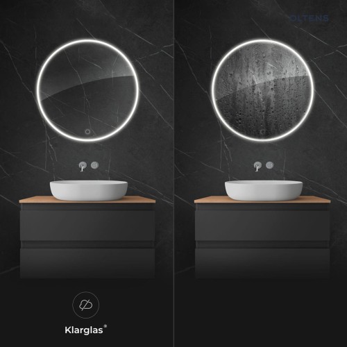 Oltens Nordlis lustro 60 cm okrągłe z oświetleniem LED i systemem Klarglas  64108000