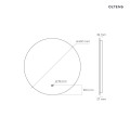 Oltens Nordlis lustro 60 cm okrągłe z oświetleniem LED i systemem Klarglas  64108000