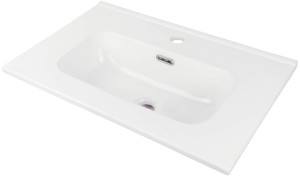 Umywalka ceramiczna wpuszczana w blat - 60 cm