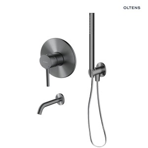 Zestaw Oltens Molle zestaw wannowo-prysznicowy podtynkowy grafit 36602400