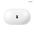 Oltens Lom Thin umywalka 52x30 cm owalna nablatowa biała 40328000