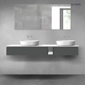 Oltens Vernal zestaw mebli łazienkowych 180 cm z blatem grafit mat/biały połysk 68659400