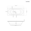 Oltens Lykke wanna 170x75 cm prostokątna akrylowa biała 10013000