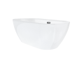 Wanna wolnostojąca Corsan OLVENA 150 x 75 cm Korek klik-klak Grafit / GunMetal
