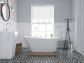 Wanna wolnostojąca Corsan ESTELLA 170 x 74 cm Korek klik-klak Złoty