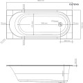 Oltens Lykke wanna 160x70 cm prostokątna akrylowa biała 10010000