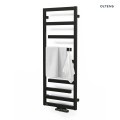 Oltens Flamma grzejnik łazienkowy 121x50 czarny mat 55015300