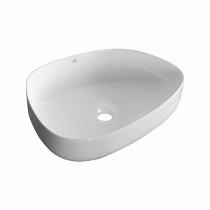 Asymmetric - umywalka nablatowa ceramiczna