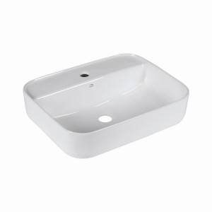 Mogami - umywalka nablatowa ceramiczna z miejscem na baterię