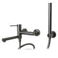 Bateria wannowa ścienna Corsan Lugo CMZ7541GM z zestawem natryskowym GunMetal