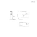 Oltens Hadsel bateria bidetowa stojąca czarny mat 31306300