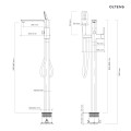 Oltens Hadsel bateria wanno-prysznicowa wolnostojąca chrom 34303100