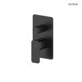 Oltens Hadsel bateria wannowo-prysznicowa podtynkowa komplet czarny mat 34108300