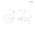 Oltens Hadsel bateria bidetowa podtynkowa komplet chrom 31101100
