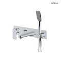 Oltens Hadsel bateria wannowo-prysznicowa podtynkowa 4-otworowa chrom  34109100