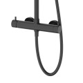 Zestaw natryskowy Kolumna prysznicowa Corsan LUGO Deszczownica 25cm GunMetal