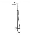 Zestaw natryskowy z termostatem Kolumna Corsan LUGO Deszczownica 25cm GunMetal