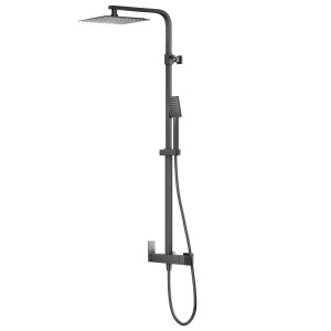 Zestaw natryskowy Kolumna prysznicowa Corsan ANGO Deszczownica 25cm GunMetal