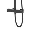Zestaw natryskowy z termostatem Kolumna Corsan ANGO Deszczownica 25cm GunMetal