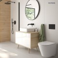 Oltens Jog Stille miska WC wisząca PureRim SmartClean z deską wolnoopadającą Slim biały połysk 42532000