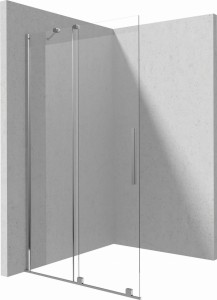Ścianka prysznicowa walk-in 140 cm - przesuwna
