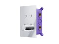 Zestaw prysznicowy Corsan CMZ049CH chrom z deszczownicą i głowicą termostatyczną