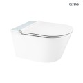 Oltens SmartFrisk miska WC wisząca myjąca z deską biała 42038000