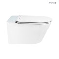 Oltens SmartFrisk miska WC wisząca myjąca z deską biała 42038000
