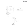 Oltens Rann bateria umywalkowa stojąca chrom 32205100