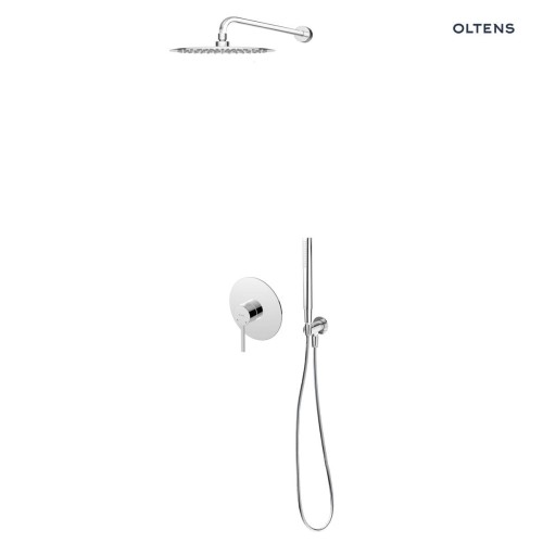 Zestaw Oltens Rann bateria prysznicowa podtynkowa z zestawem prysznicowym Ume Hvita chrom 36631100