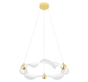 LAMPA G010-CP ROUND WHITE GOLD