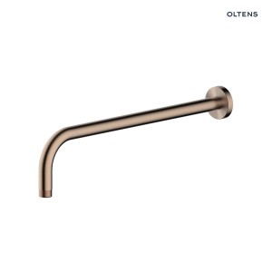Oltens Lagan ramię deszczownicy 40 cm okrągłe miedź szczotkowana 39402610