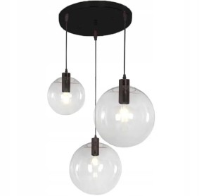 LAMPA APP309-3CP SET BLACK