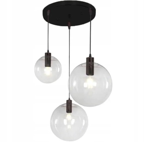 LAMPA APP309-3CP SET BLACK