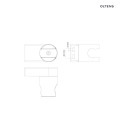 Oltens Gide uchwyt punktowy grafit 37402400