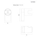Oltens Gide uchwyt punktowy grafit 37402400