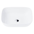 Umywalka nablatowa Mono prostokątna 500x400x145 mm z korkiem chrom