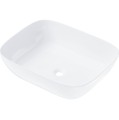 Umywalka nablatowa Mono prostokątna 500x400x145 mm z korkiem chrom