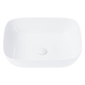 Umywalka nablatowa Mono prostokątna 500x400x145 mm z korkiem białym