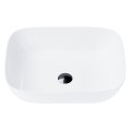Umywalka nablatowa Mono prostokątna 500x400x145 mm z korkiem czarnym