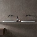 Umywalka wpuszczana w blat Intero 430x380x140 mm z korkiem białym