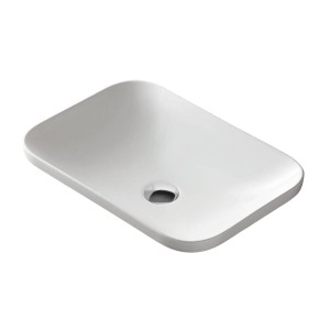 Umywalka wpuszczana w blat Avola 530x370x155 mm z korkiem chrom